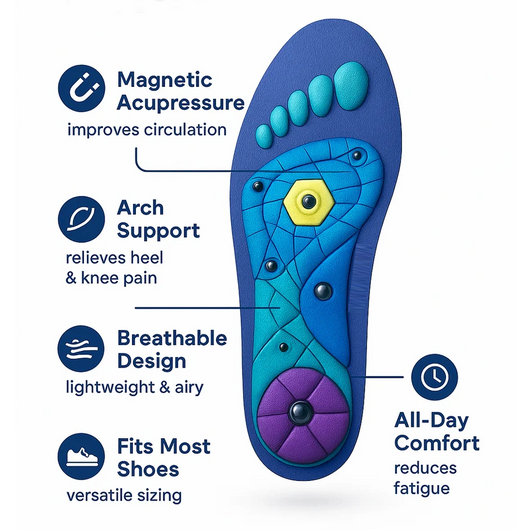 Magnetic Shock Absorption Insoles